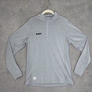 Travis Mathew 1/4 Zip Pullover‎ Mens M Gray Performance Stretch Golf Golfing